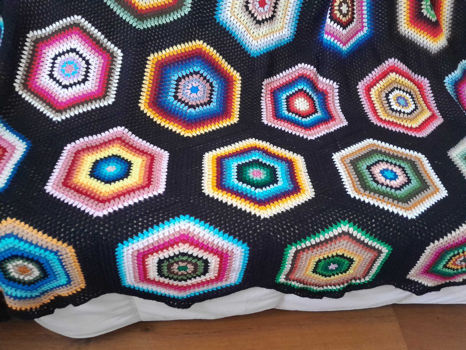 Manta de lã, muito original