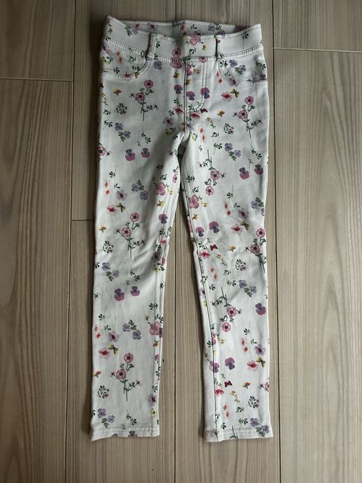 Tregginsy w kwiatki 110/116 H&M