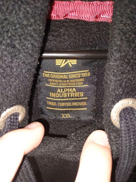 Плюшевий теплий худак alpha industries ХХЛ