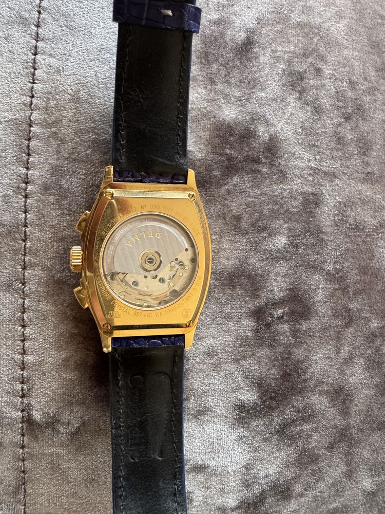 Vendo Delma Chronograph em ouro 18 quilates ou troco por Rolex.