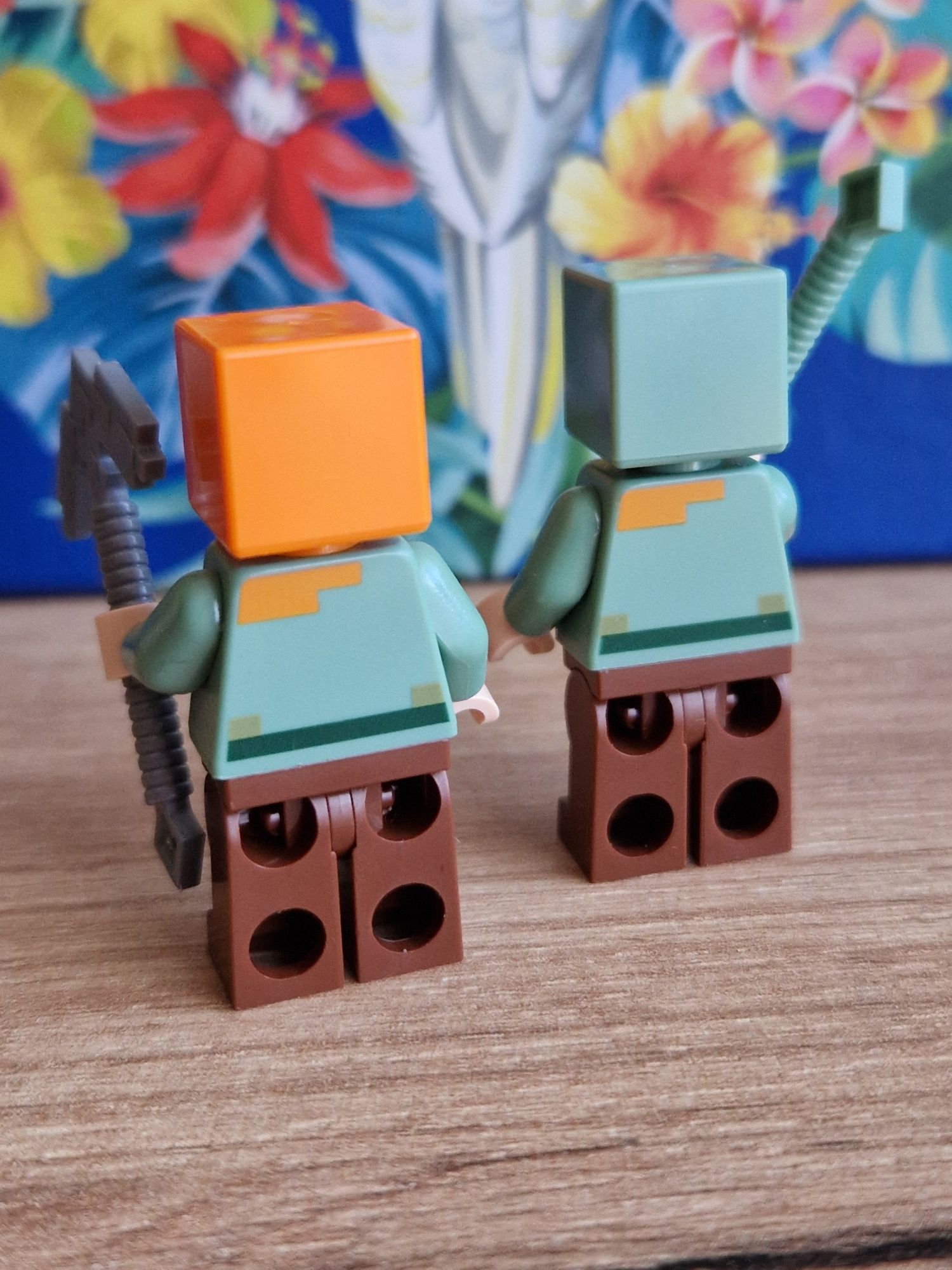 Lego Minecraft, Alex min017, Drowned Zombie, min088