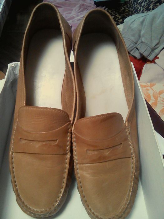Мокасины, туфли, слипоны "Clarks", р.41, натур кожа