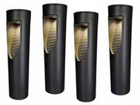 NOWY Zestaw lamp ogrodowych solarnych wbijana słupek LED 4szt
