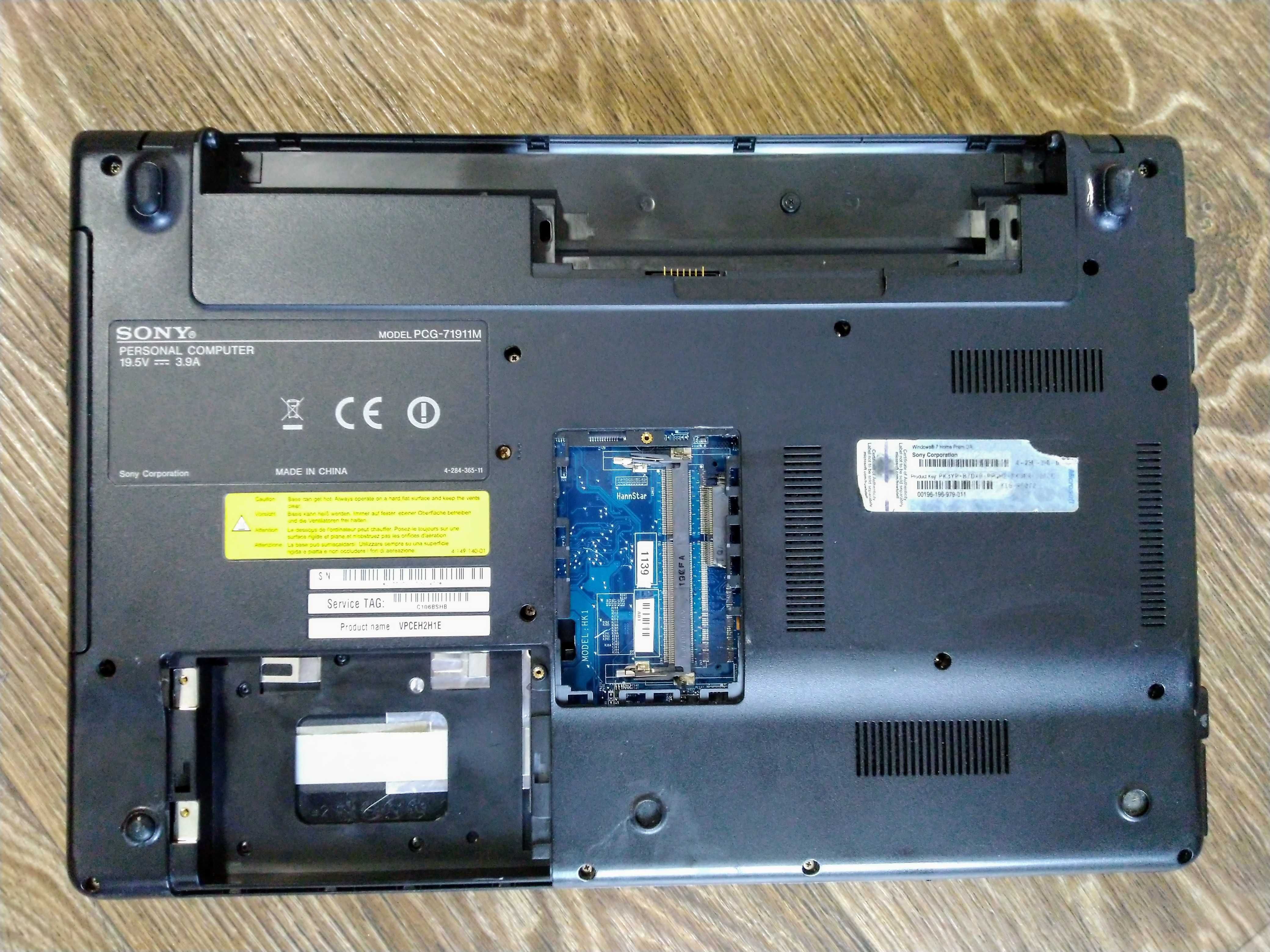 РАЗБОРКА ноутбук SONY Vaio PCG-71911M 15.6" на запчасти ремонт