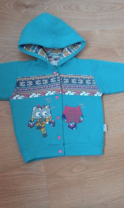 Костюм флисовый (кофта,штанишки,реглан) для девочки р.80 1 год