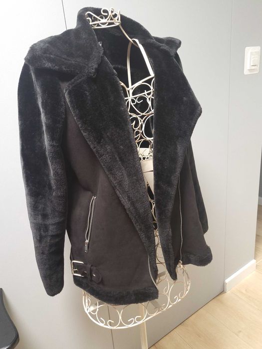 Kurtka miś-kożuszek,  BOOHOO, rozm. S-M ; 36-38