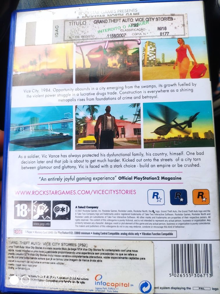 Gta vice City stories ps2 playstation psone psx pstwo ps1 ps3