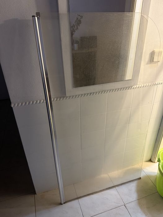 Vidro banheira Duche 1m