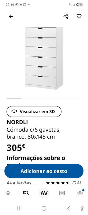Cómoda IKEA com pouco uso