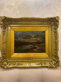 Картина"The Harvest" J.Pettit -1871 р"Врожай" олія на дереві Роз 50*42