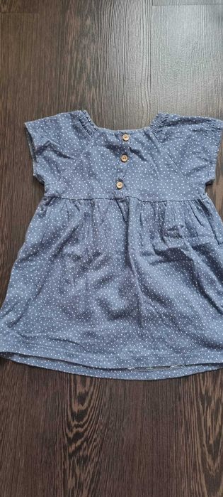 Vestido azul manga curta 18-24M + Oferta dos Portes