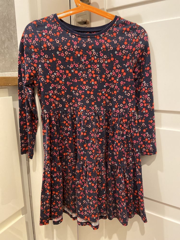 Sukieneczka bawełniana w kwiatuszki Montaray rozmiar 116