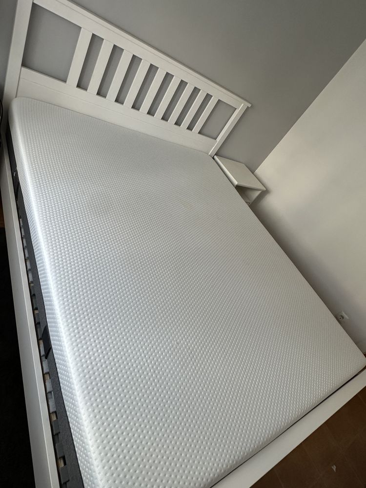 Cama casal IKEA Hemnes 160x200 branca