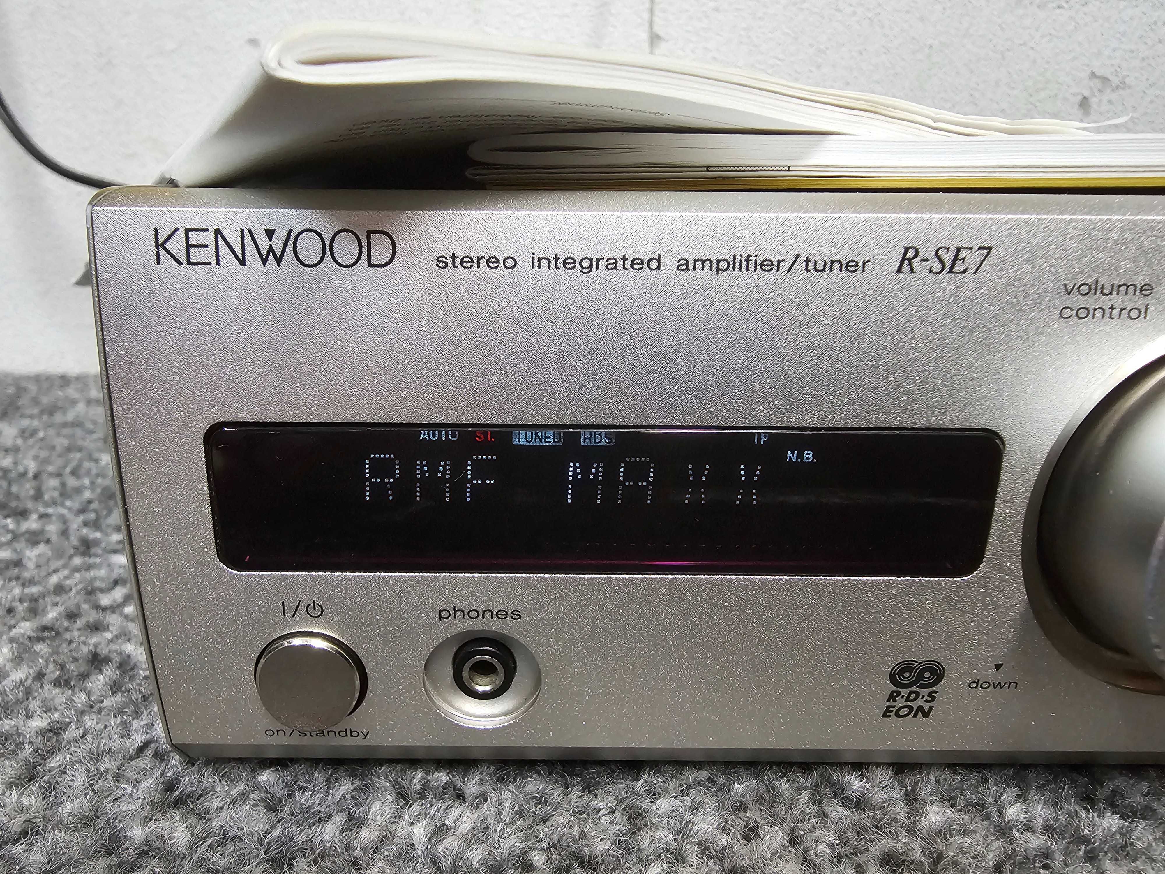 Amplituner stereo Kenwood R-SE7 + pilot, instrukcje. Wysyłka 0 zł.