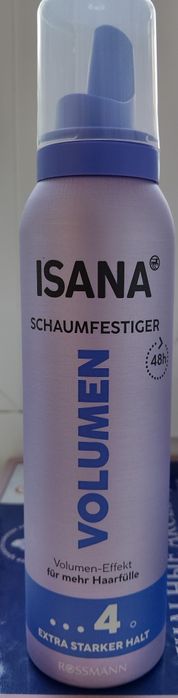 Пінка для волосся Rossmann "Isana Об'ємна фіксація" 150 мл.