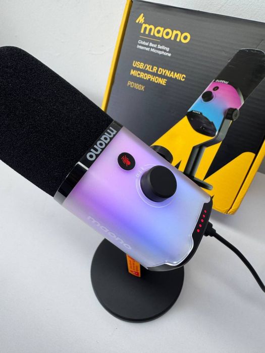 Мікрофон Maono PD100X RGB геймерський стрімів та подкастів fifine xlr
