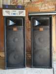 Profesjonalny zestaw estradowy kolumny JBL + Behringer + Hollywood.