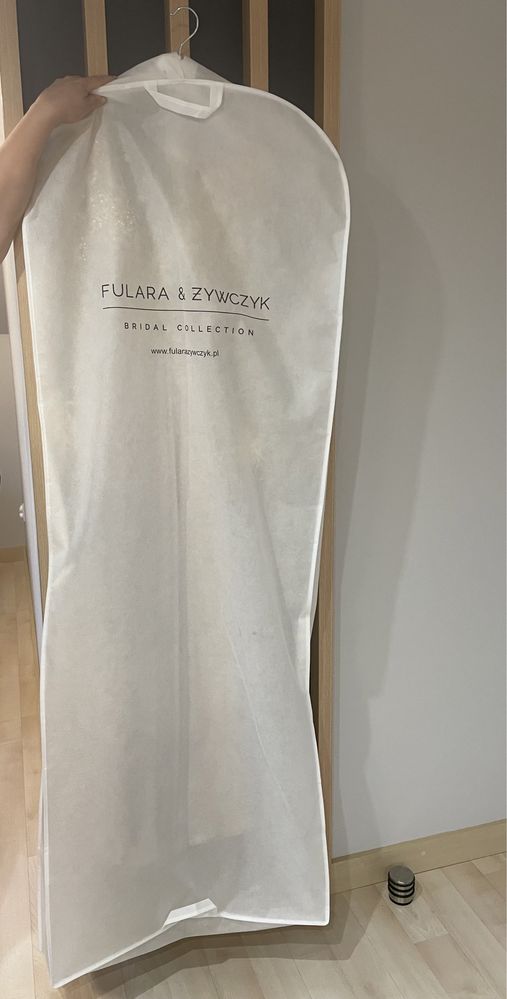 Obłędna suknia wieczorowa maxi Fulara&Żywczyk rozmiar 36 beż
