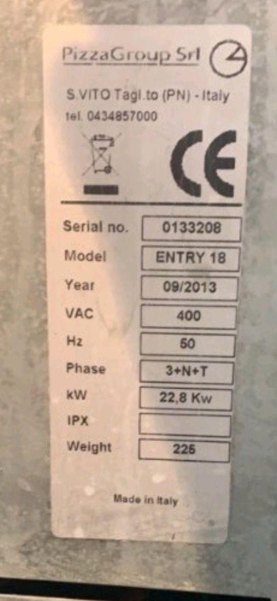 Пица печь 380v. Нержавейка