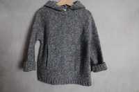 Sweter 116 MINI A TURE Copenhagen wełna wełniany ciepły turkus brąz