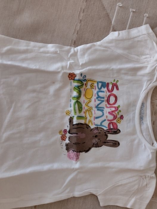 Conjunto de 5 ticharts e calções de malha 2/3 anos