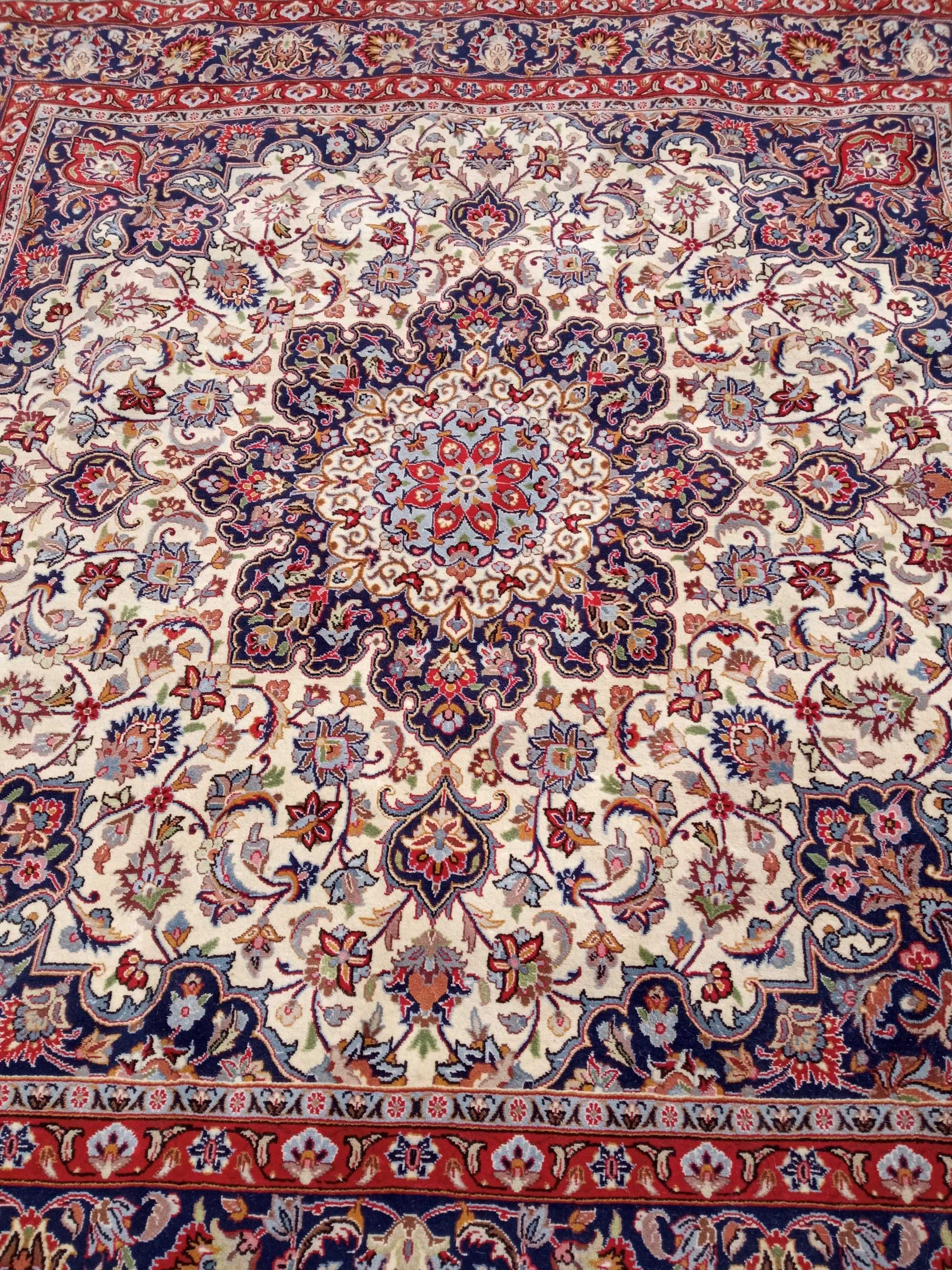 Tapete ISFAHAN Persia-Uma peça de sonho! Como novo! ORIGINAL PERSIA