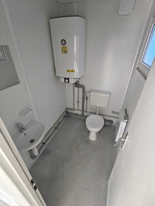 Kontener biurowo sanitarny 20 stopowy, WC, PRYSZNIC, Transport HDS