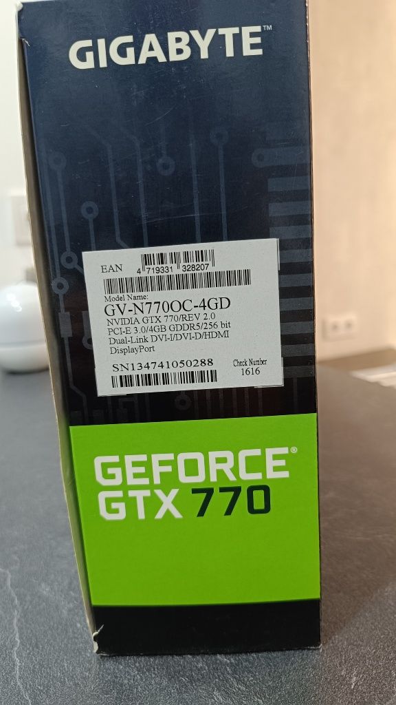 Gigabyte GeForce GTX 770,4gb GDDR5 (256bit)