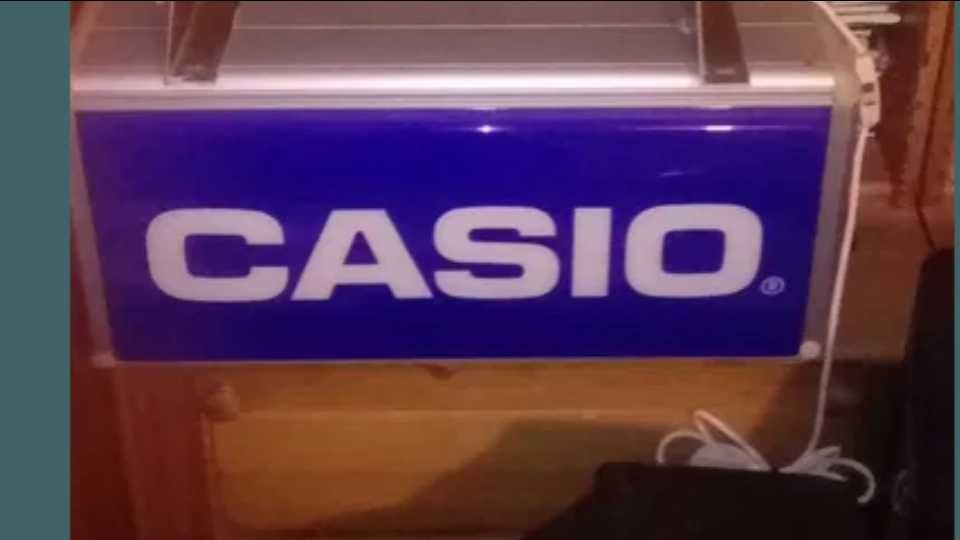 Duźy szyld reklamowy CASIO - kaseton podświetlany