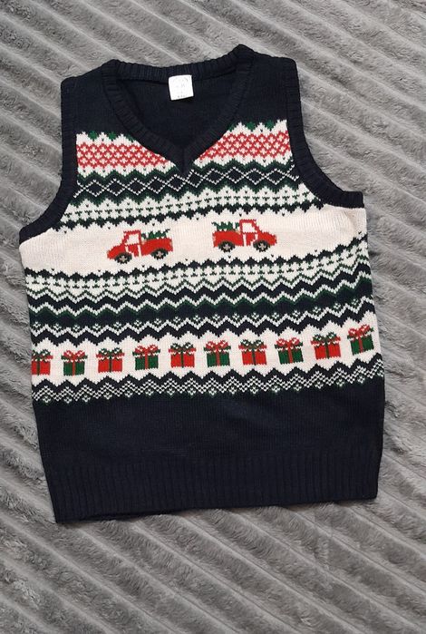 Kamizelka zimowa świąteczny motyw 134