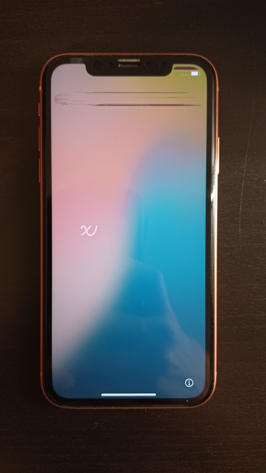 iPhone XR a funcionar