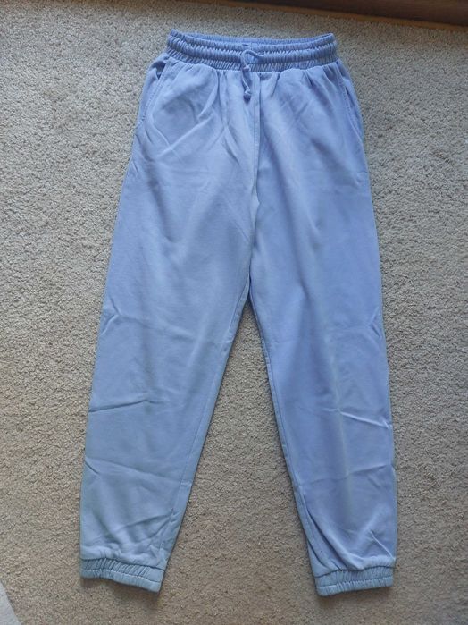 Damskie spodnie dresowe Sinsay | Rozmiar XS | Pastelowy błękit