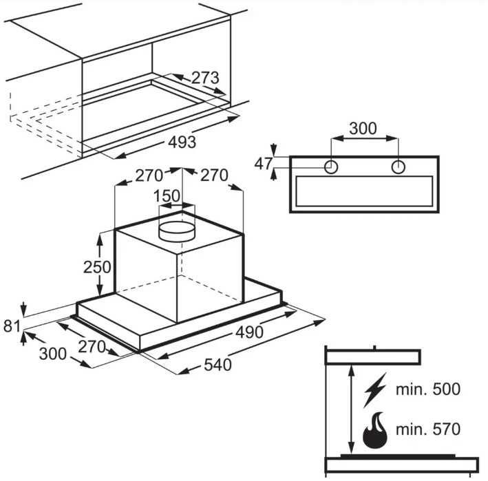 NOWY Okap Podszafkowy Electrolux Hob2Hood LFG716X srebrny
