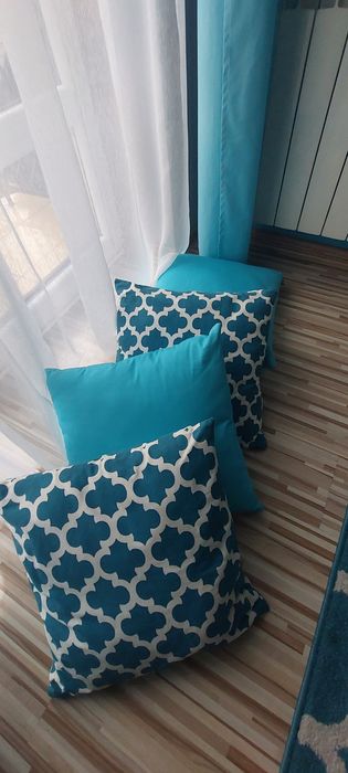 Komplet dywan zasłony poszewki