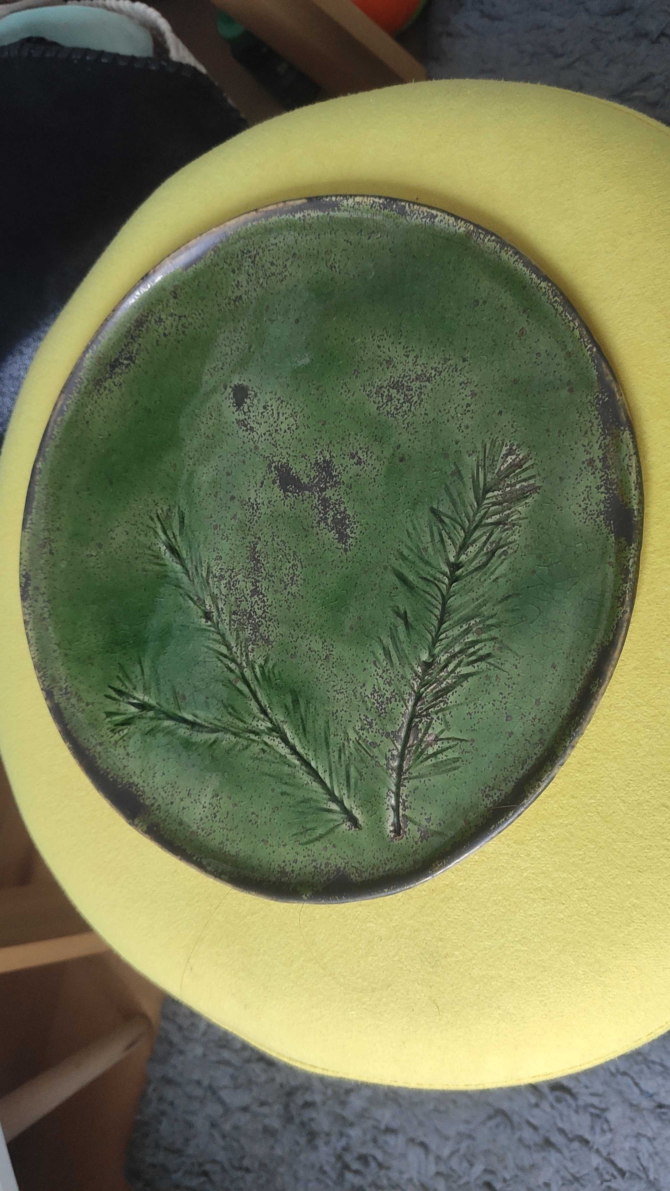 Nowa Handmade gliniany talerz/patera