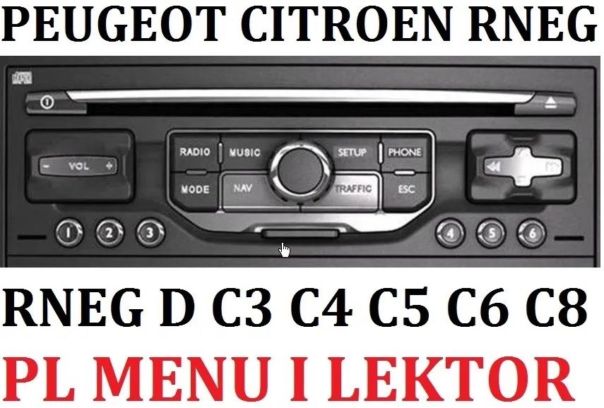 Peugeot 208, 2008, 508, 5008, Citroen C8, C5, C4, C4 RT6 SMEG RNEG2