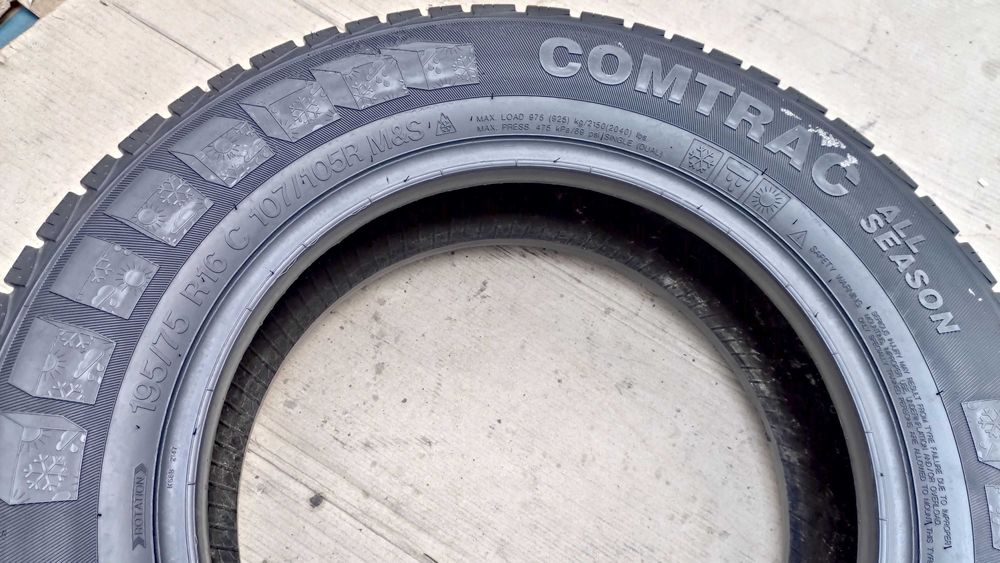 Шини 195/75R16C Vredestein.  Всесезонні. Continental