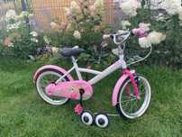 Btwin Princess różowy, dodatkowe kółka, stan bardzo dobry