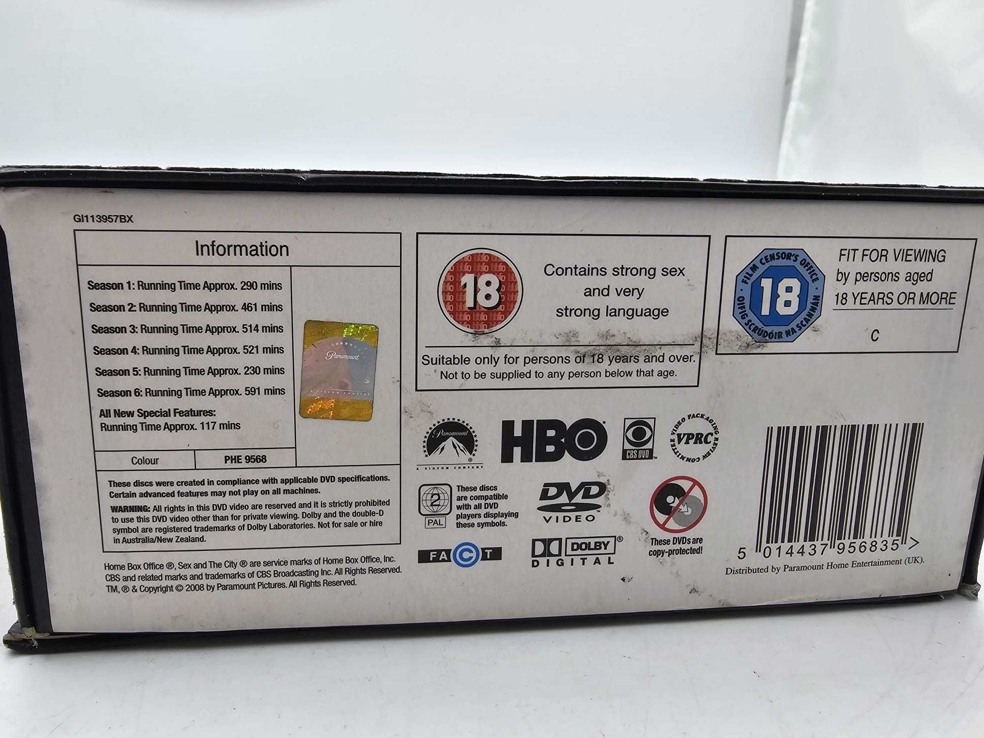 Seks w Wielkim Mieście Sezony 1-6 BOX DVD