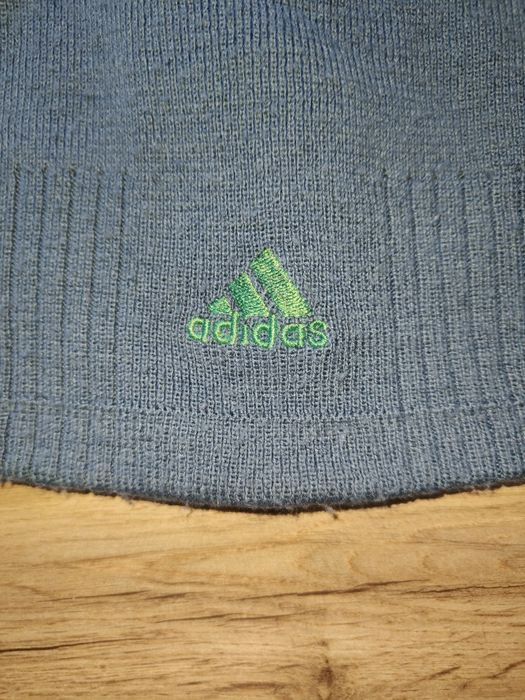 Markowa ciepła czapka na zimę Adidas r XL szara