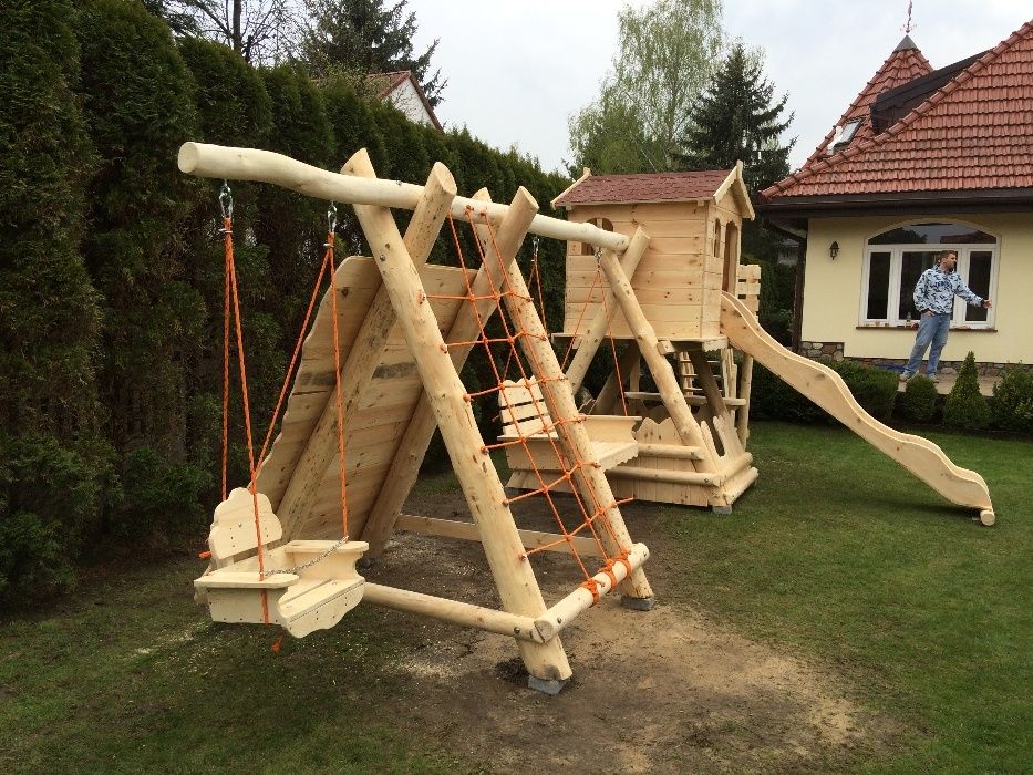 plac zabaw domek balkon ślizg piaskownica ścianka montaż cały kraj