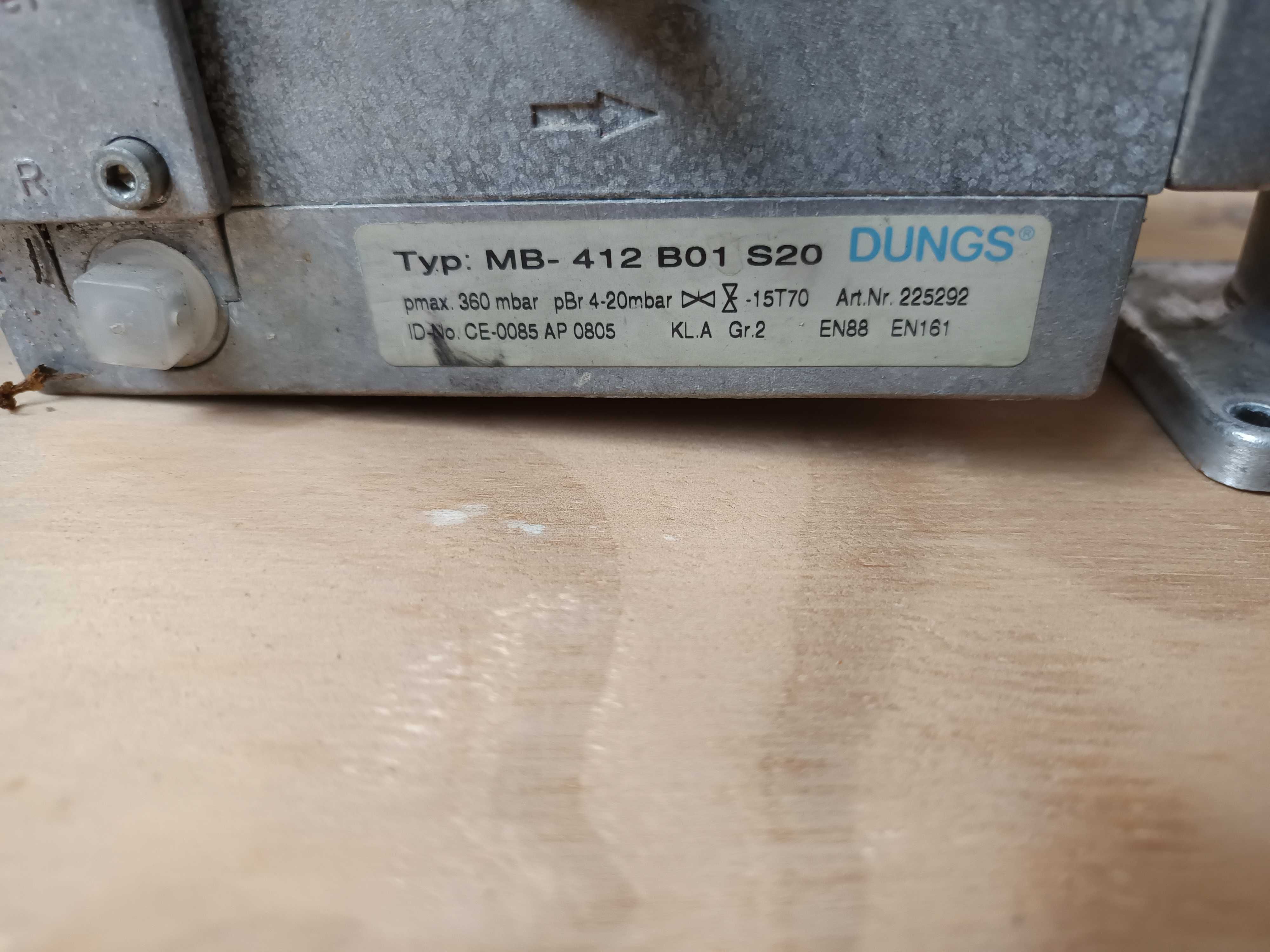 Multiblok blok gazowy zawór  DUNGS MB-412 B01 S20