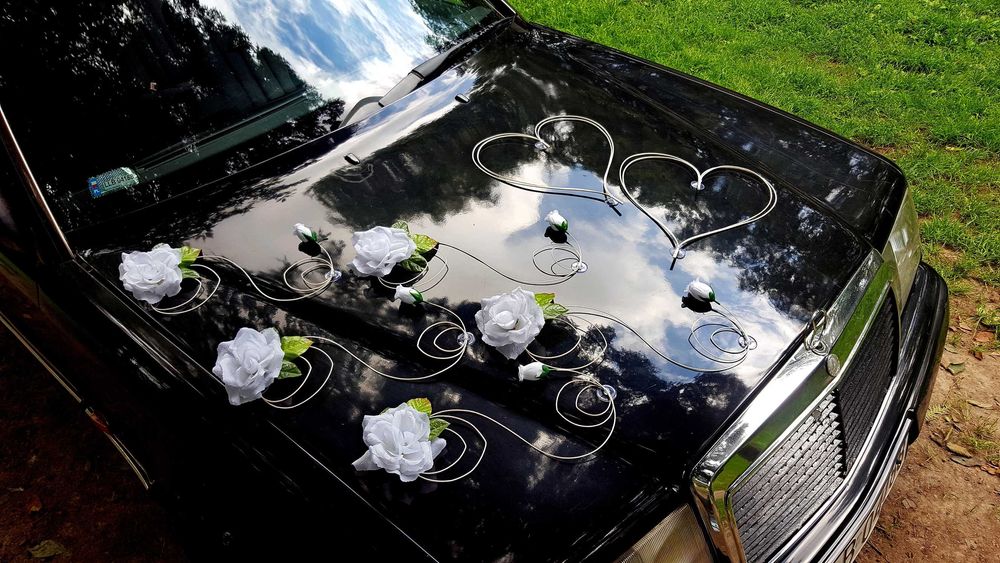 Dekoracja samochodu Ślubnego Slub Kolory