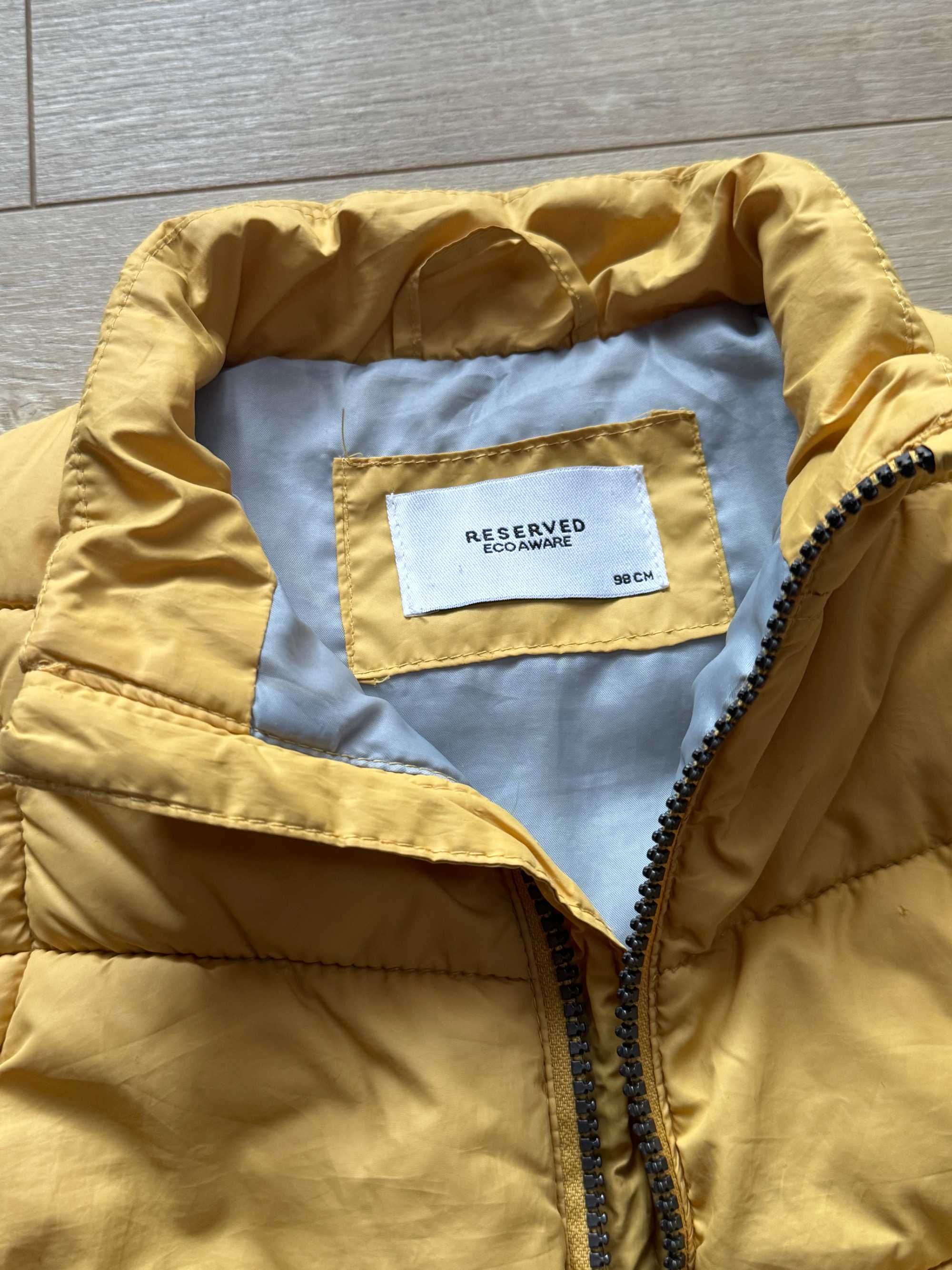Żólta kamizelka pikowana bezrekawnik reserved unisex