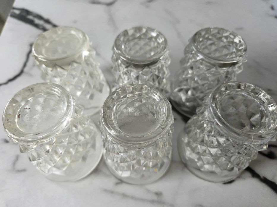 PRL Zestaw 6 sztuk kieliszków Ząbkowice (romby)