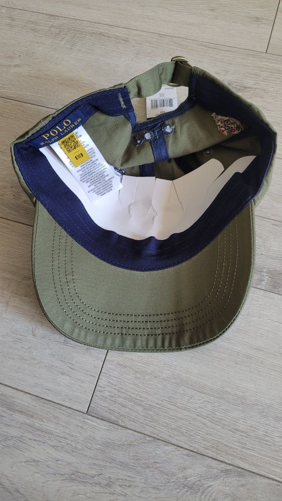 Czapka baseball POLO RALPH LAUREN oliwka khaki nowy model 2024