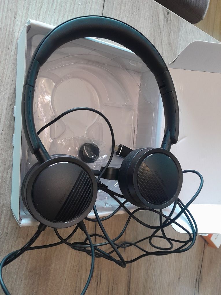 New bee h360 słuchawki z mikrofonem minijack lub usb