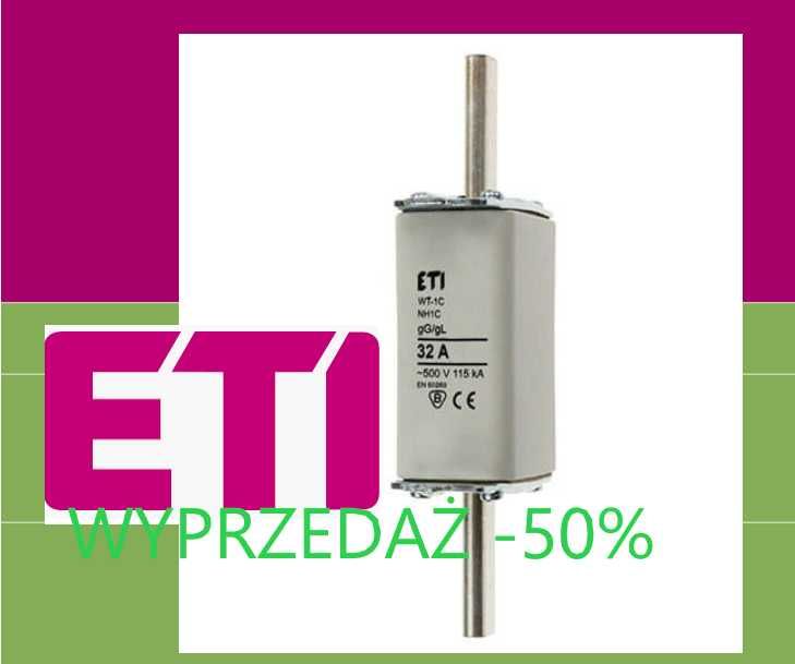 ETI NH1/WT-1C gG 32A/500V Wkładka topikowa NH - zwłoczna 3 SZTUKI.