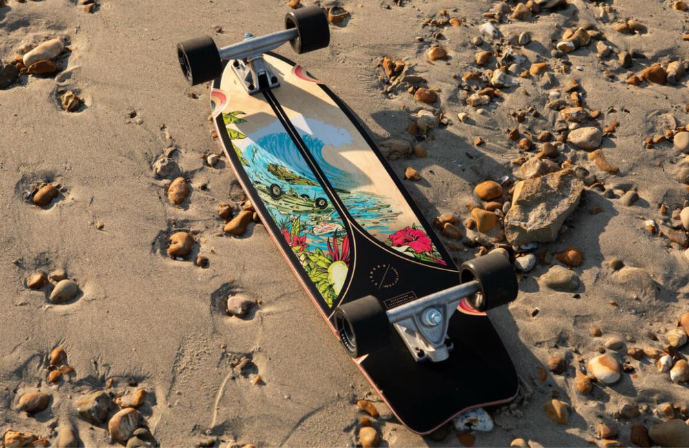 Skate Longboard Fish 500 Preto