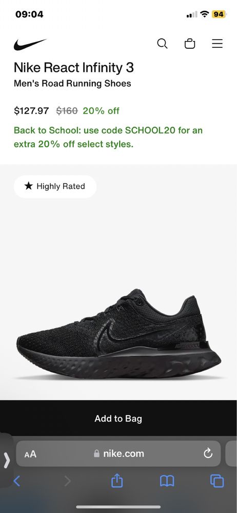 ОРИГИНАЛ Nike React Infinity Run 3 flyknit DH5392-005